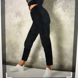 Missguided Black Riot High Waisted Mom Jeans